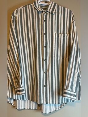 Vintage 90’s FYI Private Stock Striped Cotton Button Down